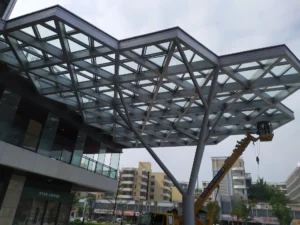 建筑空间大型幕墙灯光板照明项目