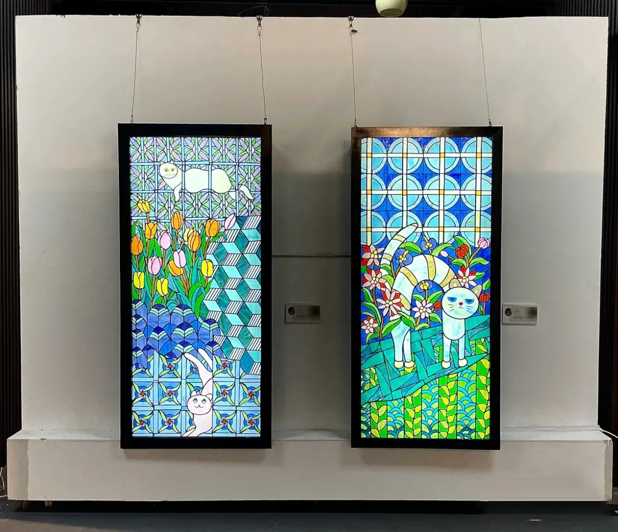 拼接玻璃艺术背光应用案例