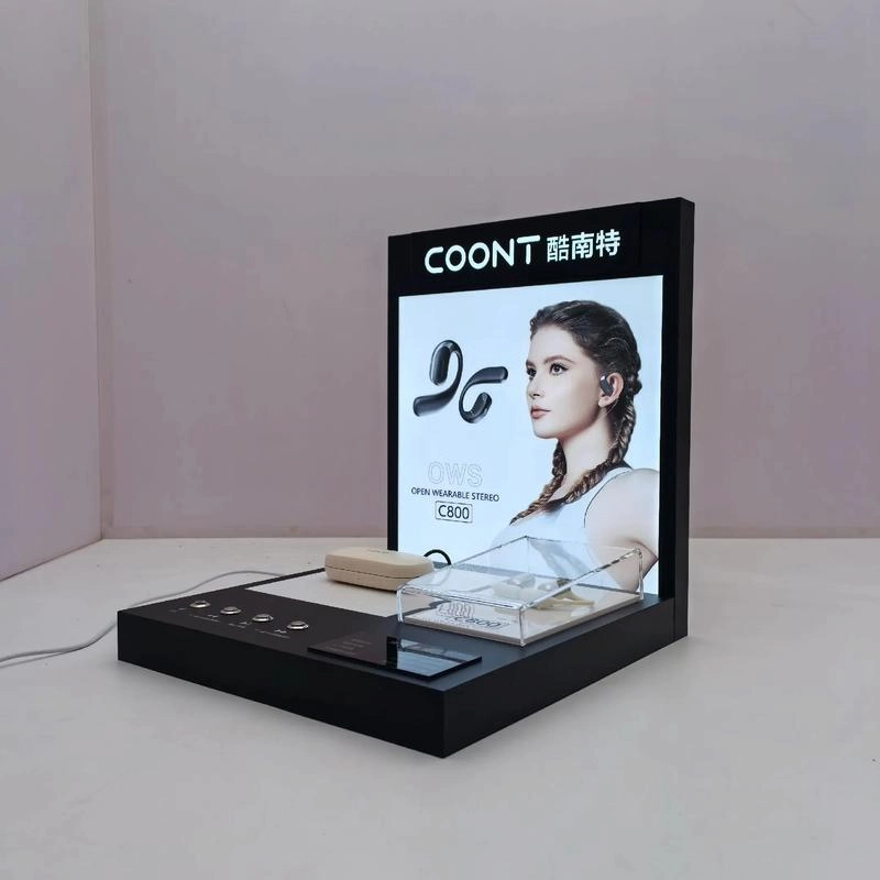 3C 品牌亚克力发光展示架解决方案